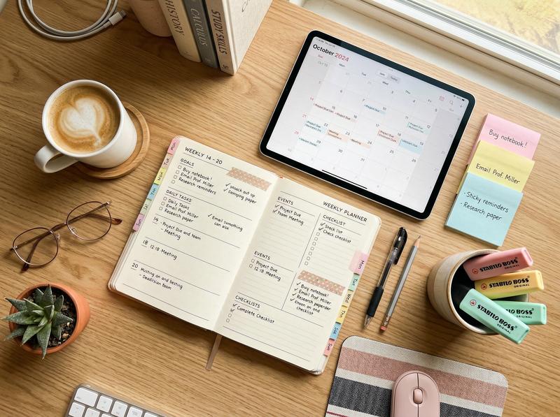 Student reviewing grammar rules and writing strategies